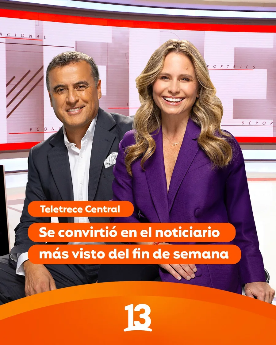 Teletrece Central became the most watched weekend newscast