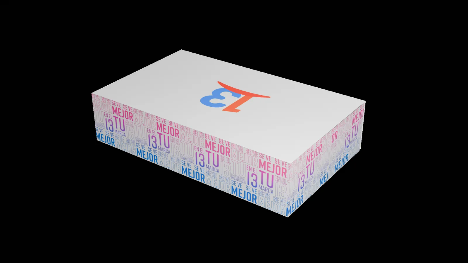 13Comercial gift box, back view