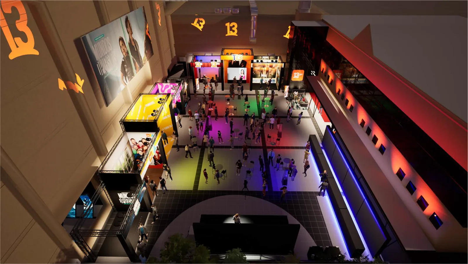 Expo 13 Fest venue render, stands