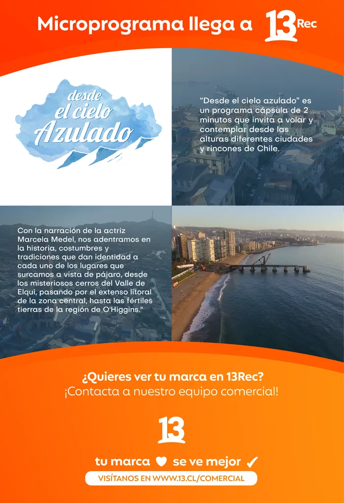Micro-program on 13Rec: Desde el cielo azulado
