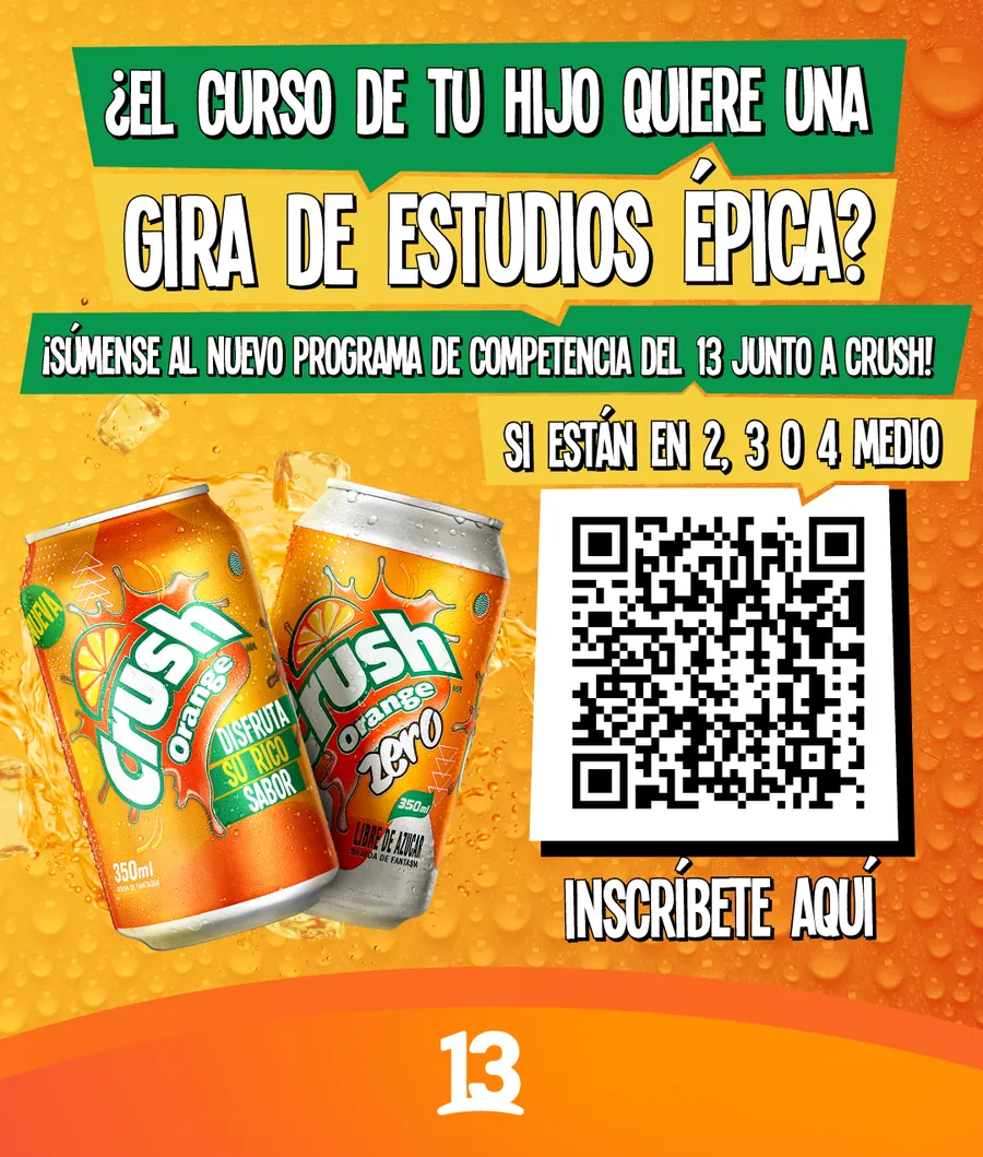 Crush and Canal 13: school trip contest, a brand integration