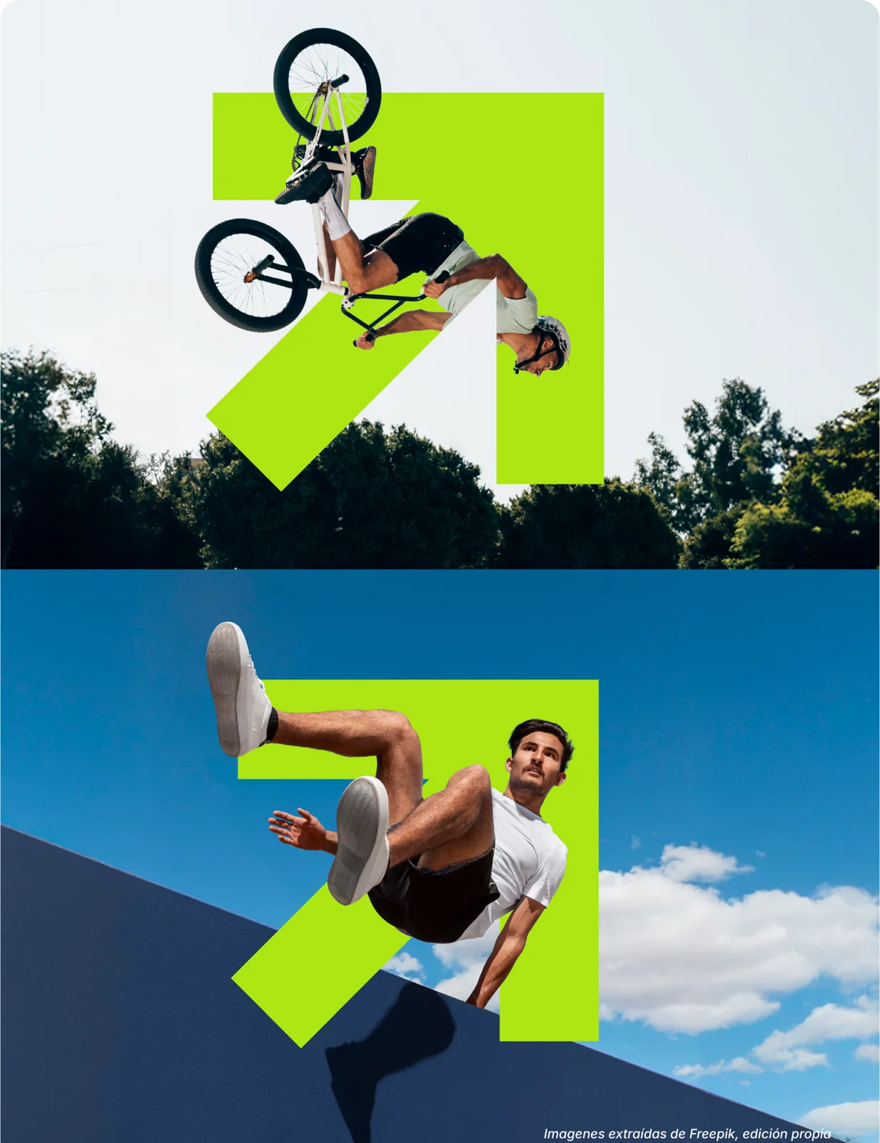 NANO brand imagery with the arrow