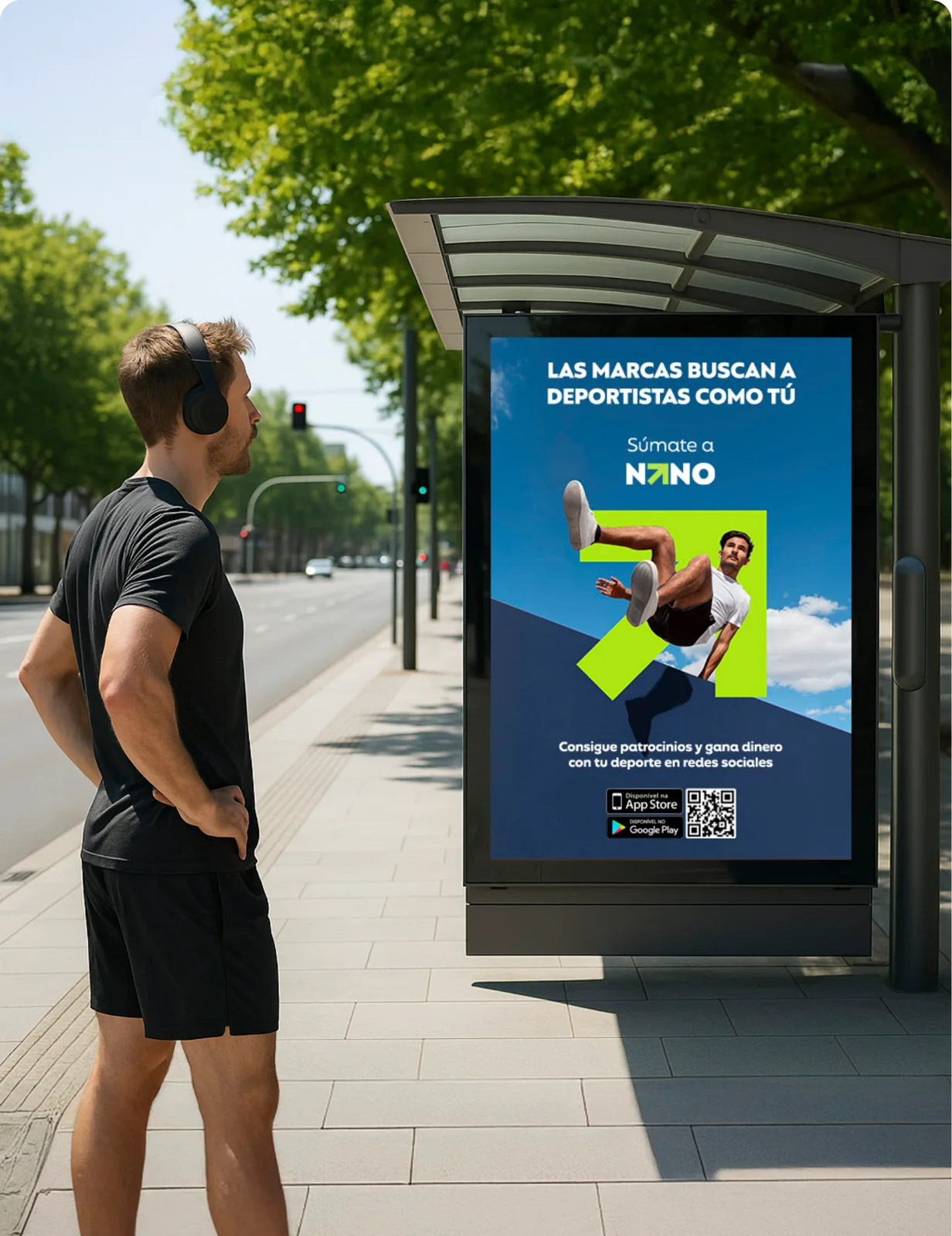 Brand applications, with Freepik imagery