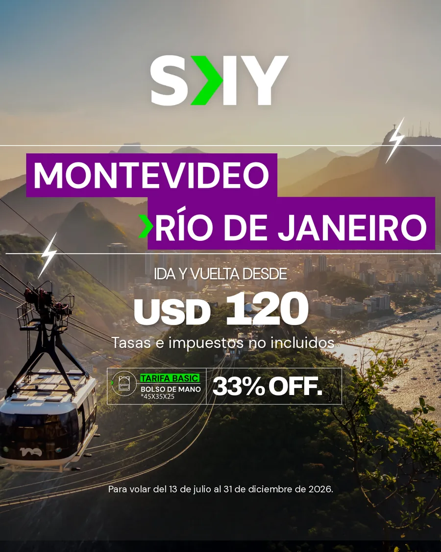 Montevideo and Rio fares for agencies