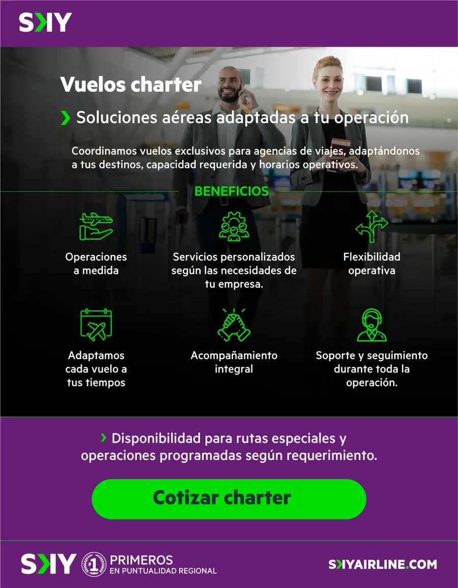 Charter flights for agencies