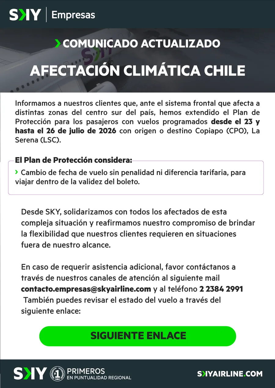 Weather advisory for corporate clients
