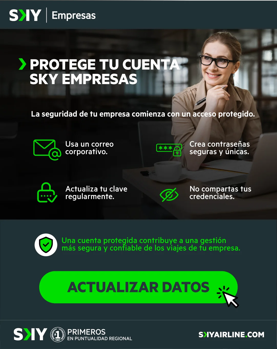 SKY Empresas: protect your company account
