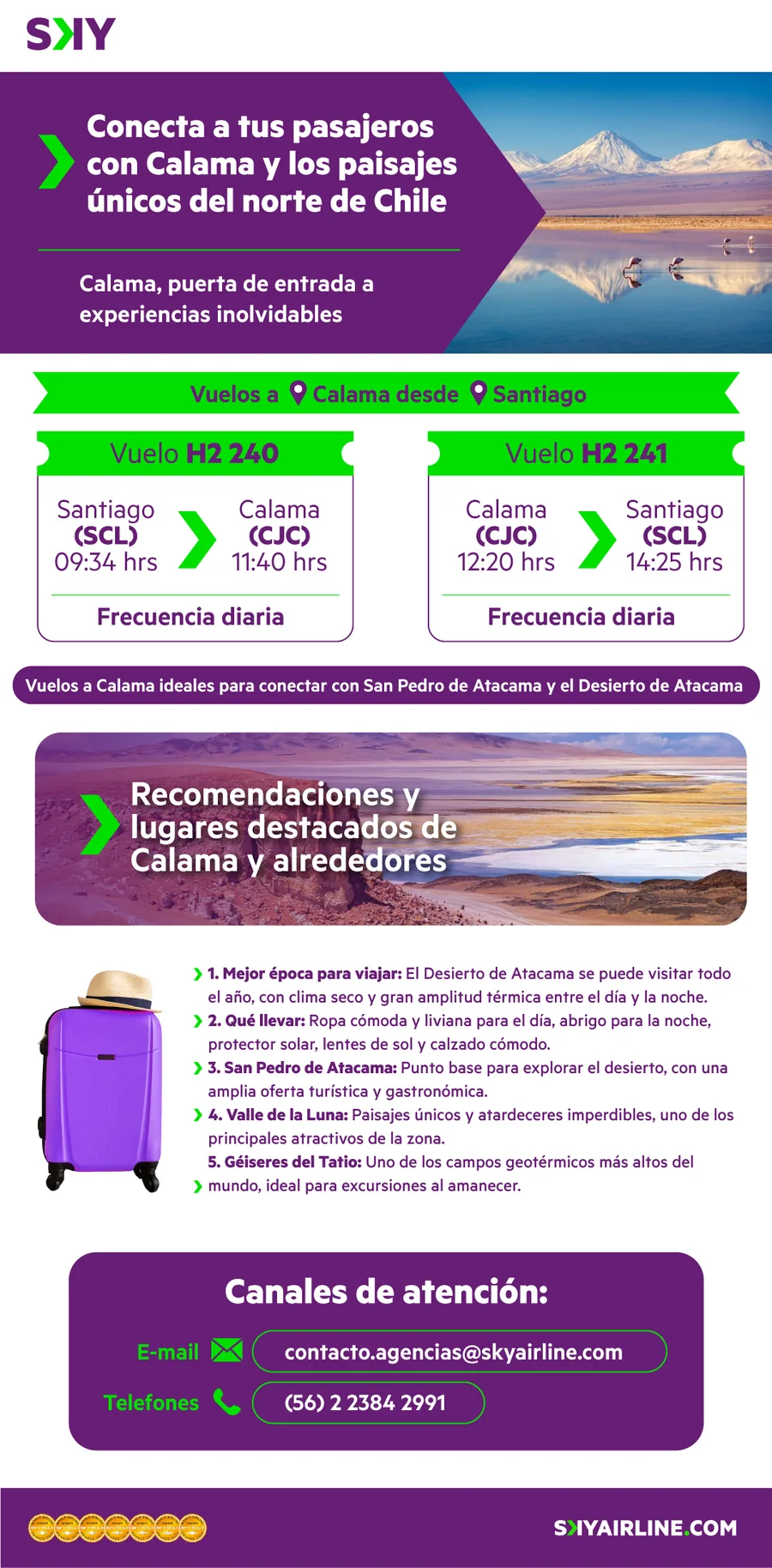 Calama route email