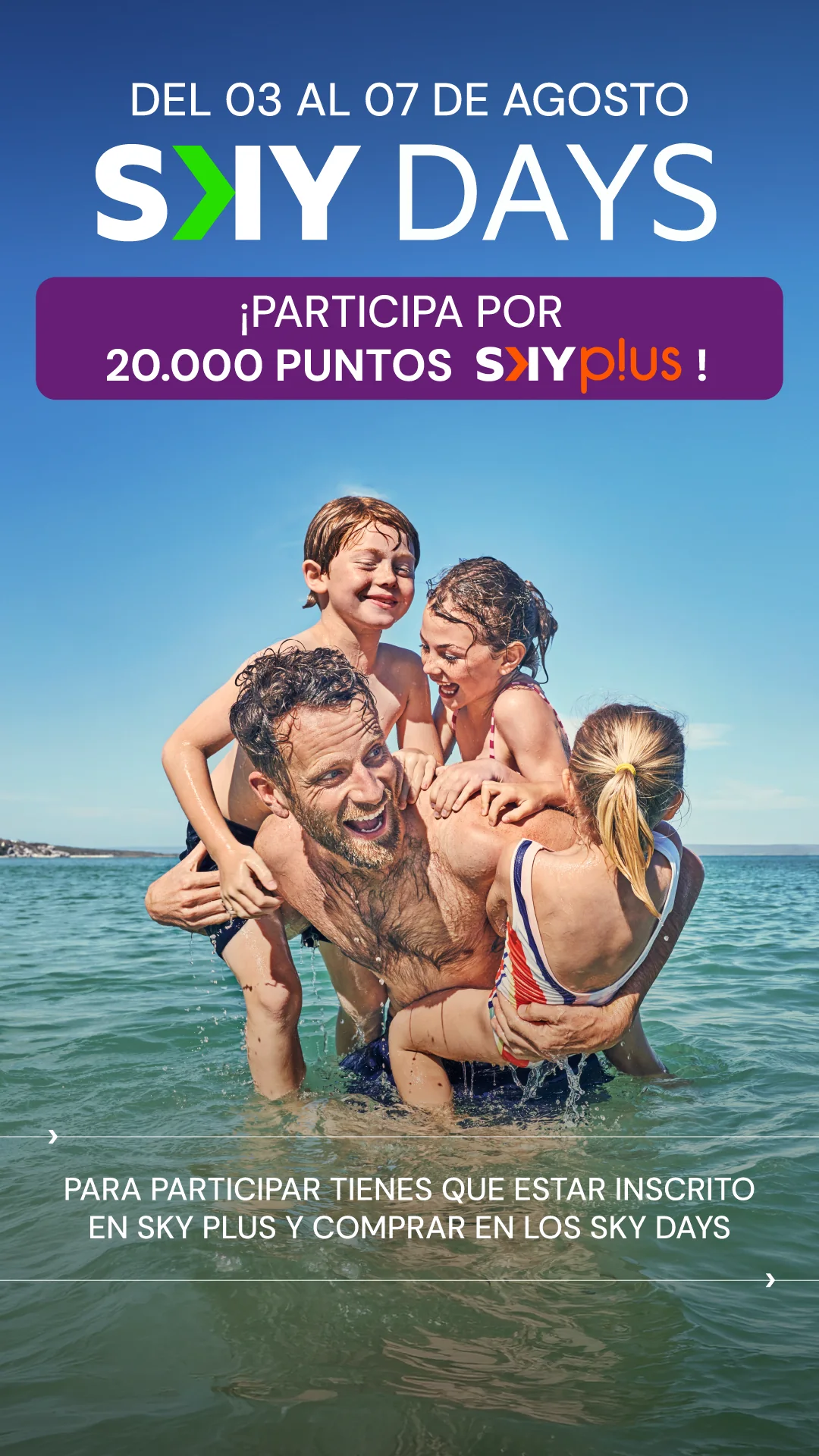 SKY Days sale: win 20,000 SKY Plus points