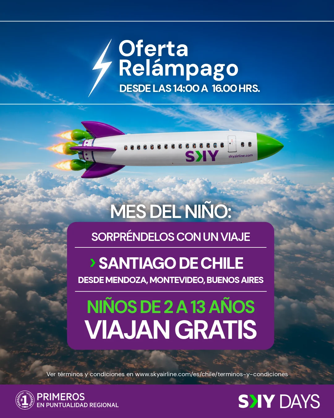 SKY Days for travel agencies: children fly free